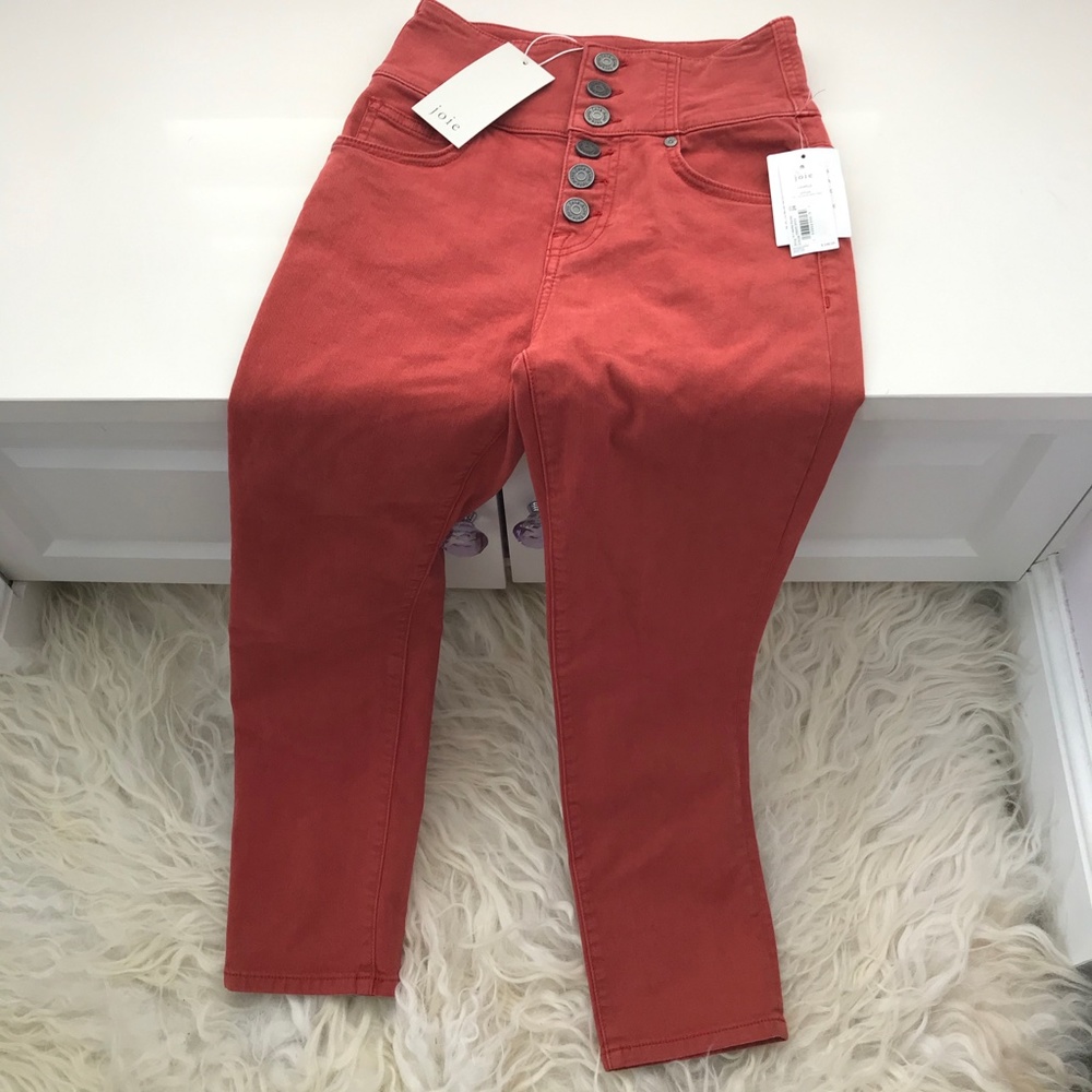 Joie Laurelle Cropped High Waisted Pants - Picture 2 of 9